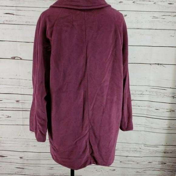 Sherwood velvet purple vtg‎ 80s 90s pea coat jacket - Picture 6 of 8